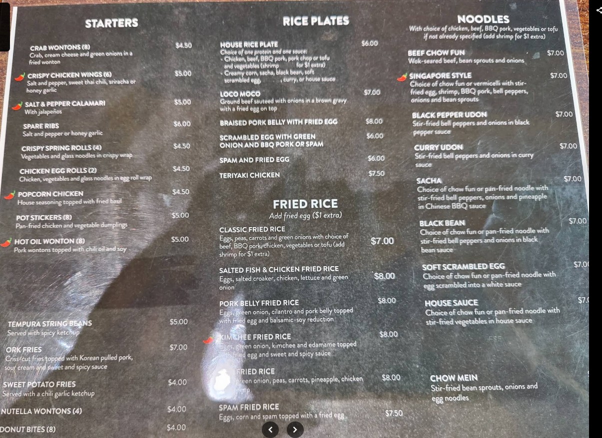 Open Rice Kitchen Restaurant Menu | Cantonese Food in Davis, CA